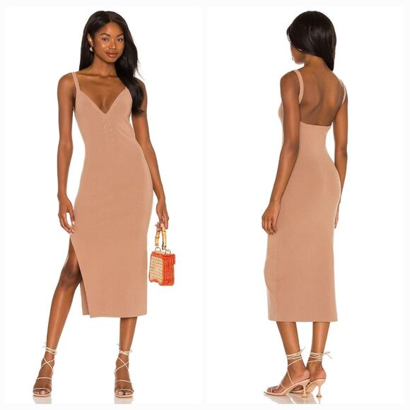 LPA Blythe Dress in Soft Bronze Large - Picture 1 of 10
